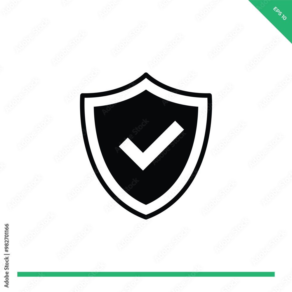 Shield Icon Vector Symbol Design Illustration Shield Icon Vector Symbol Design Illustration