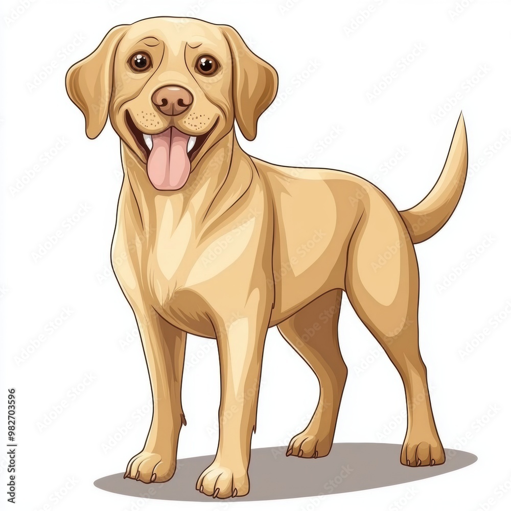Fototapeta premium Happy Labrador Retriever.