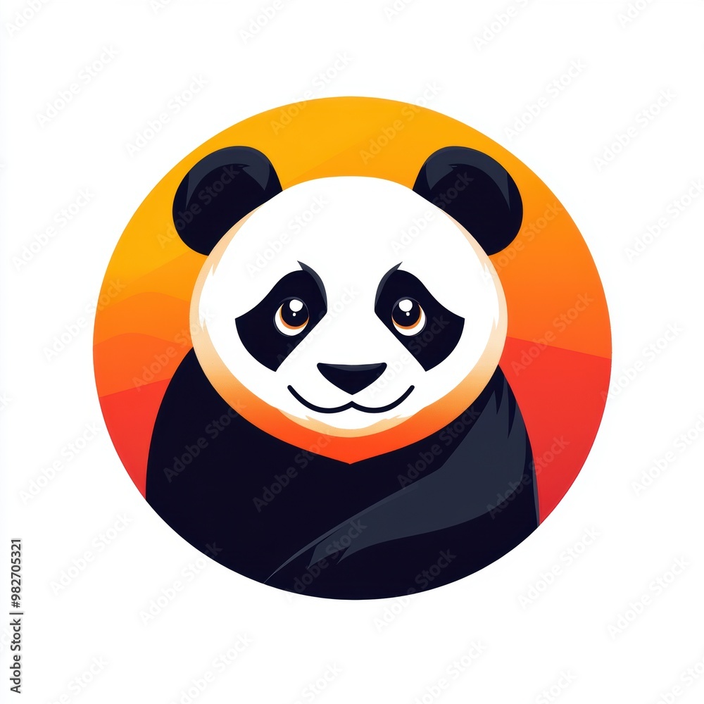 Cute Panda Icon. Cute Panda Icon.