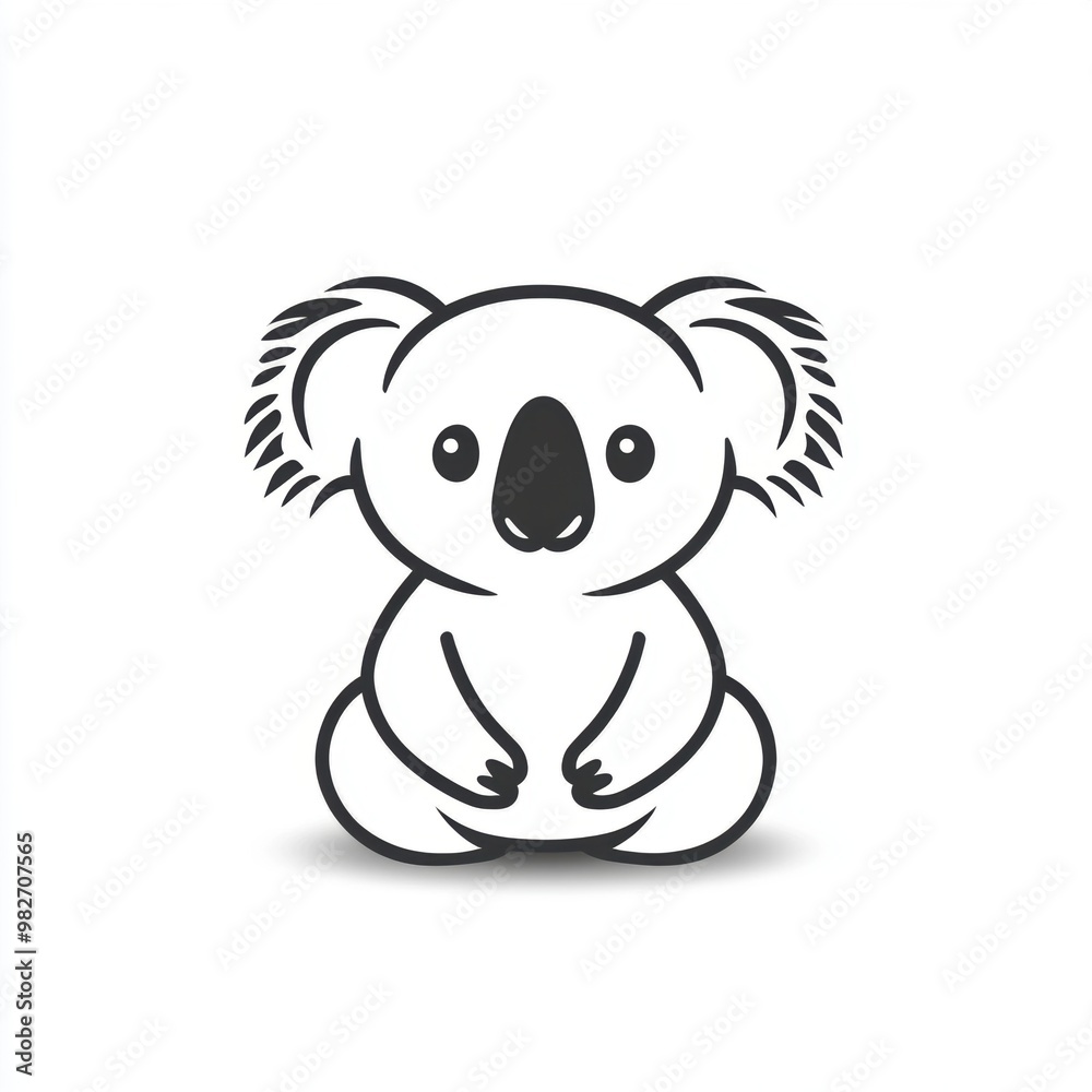 Cute Koala Icon. Cute Koala Icon.
