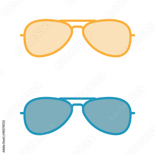 Sunglasses icon template
