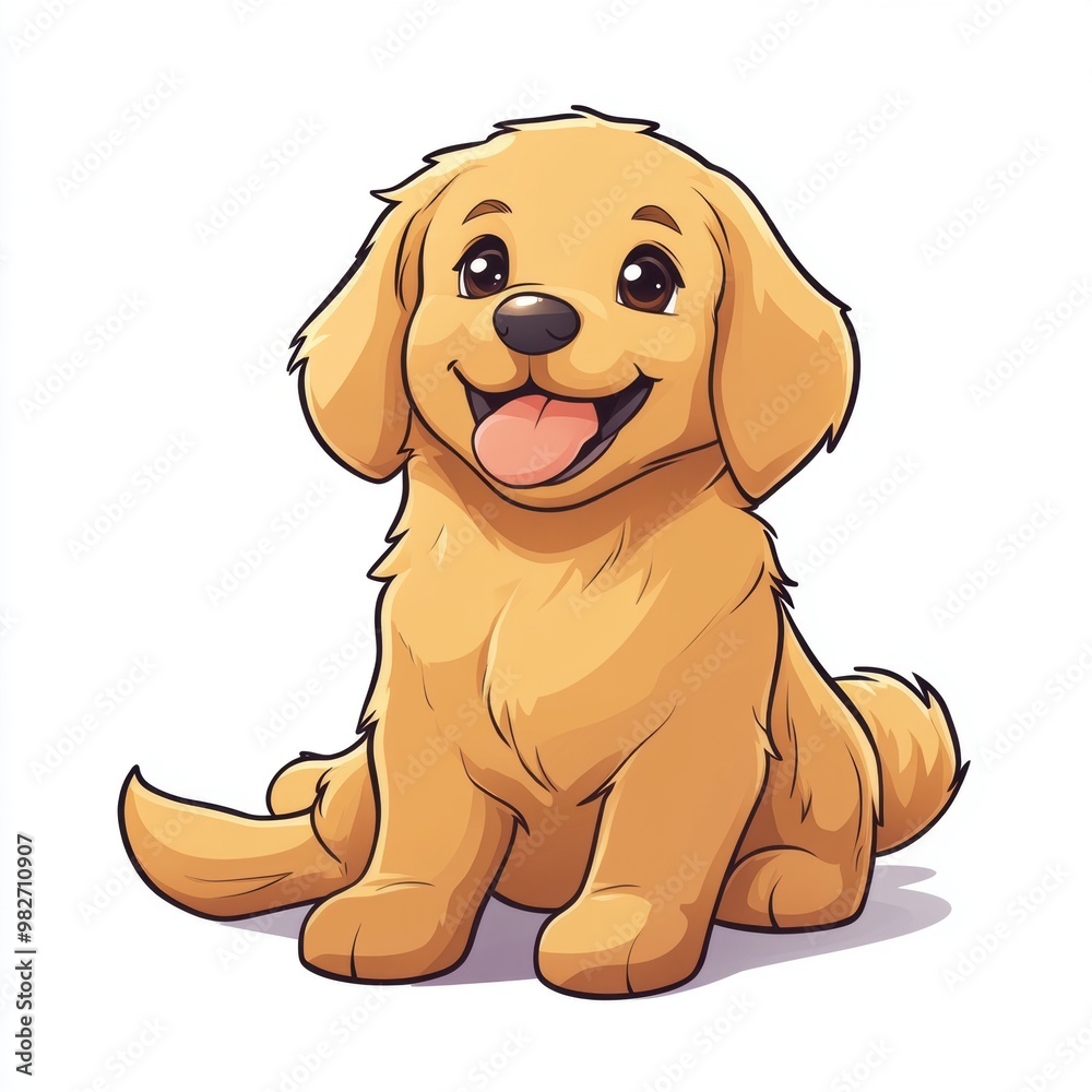 Cute Golden Retriever Puppy. Cute Golden Retriever Puppy.