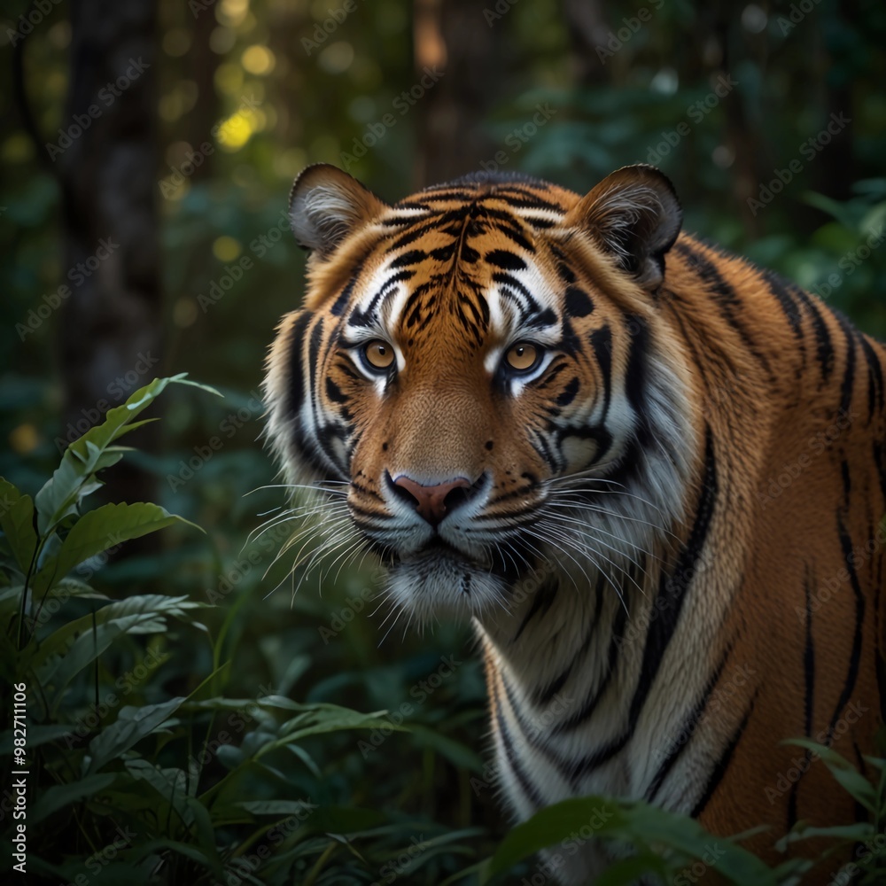 Fototapeta premium tigre en la selva