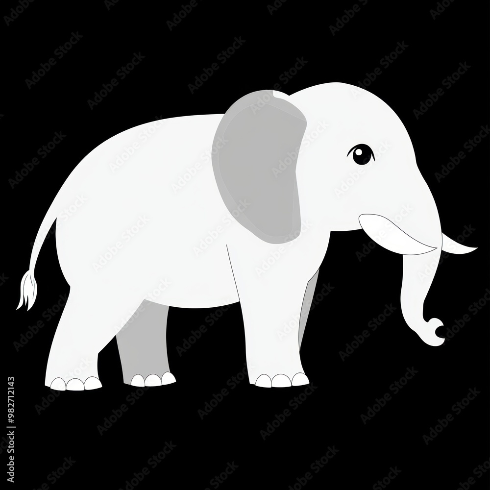 Fototapeta premium Cartoon Elephant.