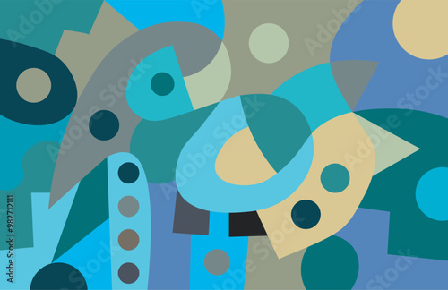 colorful abstract art for wall decoration
