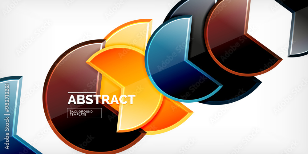 Glass reflective geometric round shapes background. Vector Illustration For Wallpaper, Banner, Background, Card, Book Illustration, landing page Glass reflective geometric round shapes background. Vector Illustration For Wallpaper, Banner, Background, Card, Book Illustration, landing page