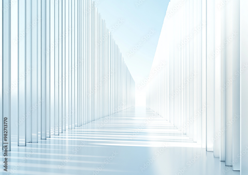 3D rendering white space architecture minimalist background 3D rendering white space architecture minimalist background