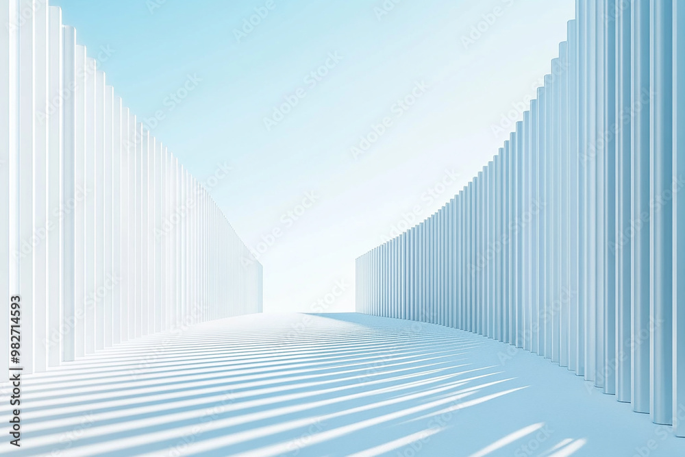 3D rendering white space architecture minimalist background 3D rendering white space architecture minimalist background