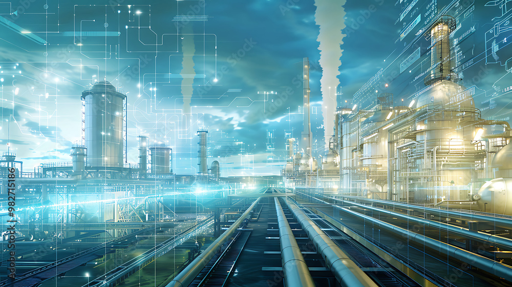 Obraz premium future factory