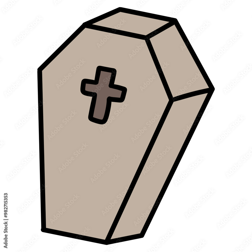 Obraz premium Halloween coffin