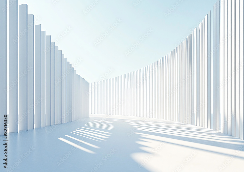 3D rendering white space architecture minimalist background 3D rendering white space architecture minimalist background