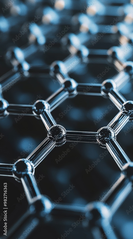 Abstract hexagonal structure