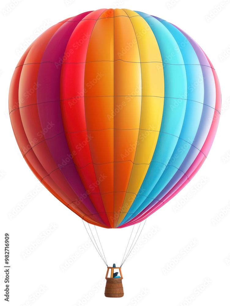 Obraz premium PNG Balloon transportation aircraft vehicle.