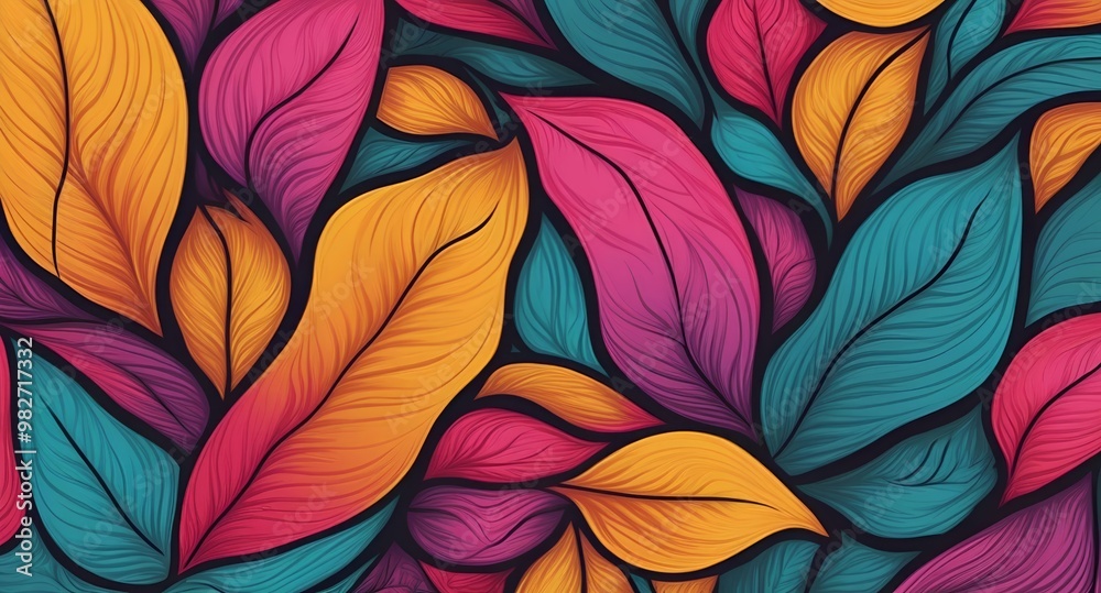 abstract colorful leaves background abstract colorful leaves background