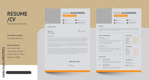 Clean, Modern and Professional CV Resume Design Templates