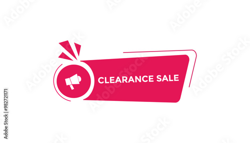 Clearance sale web banner templates. Vector Illustration 
