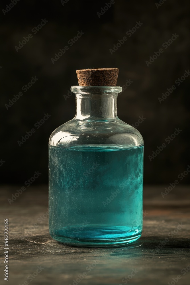 Glass bottle filled with chemical concoction perfect for a playful prank on April Fools Day
