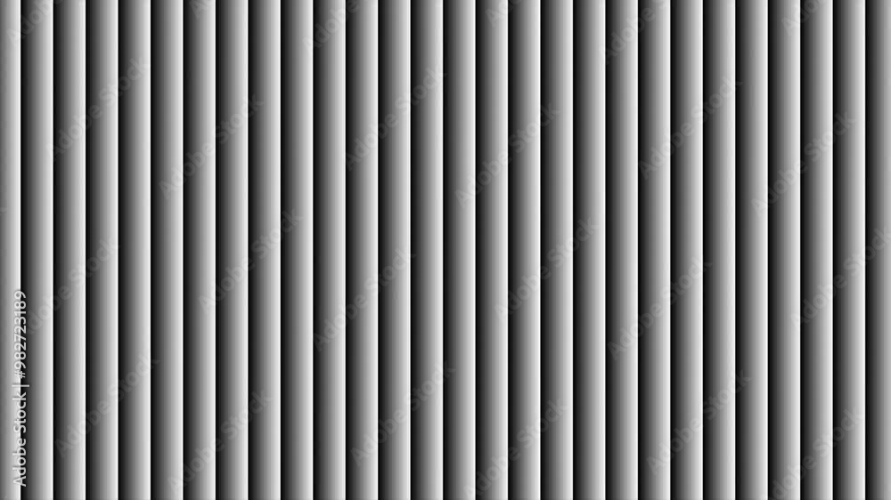 Translucent Ribbed Glass Render 3d transparent ribbed glass background with refraction effect. Reeded ...