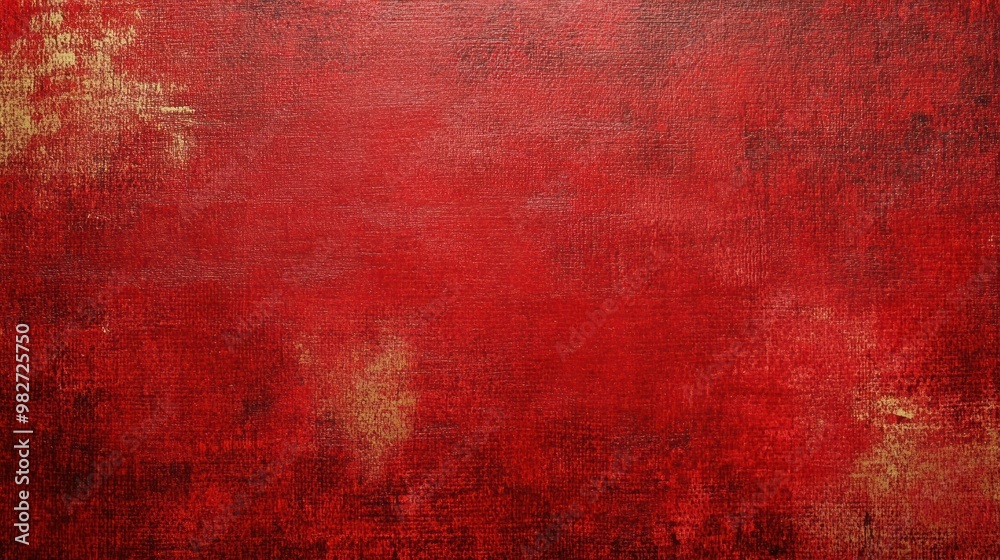 Obraz premium A red canvas background featuring a slightly textured surface, offering a touch of artistic flair to the design.