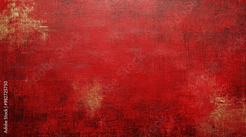 A red canvas background featuring a slightly textured surface, offering a touch of artistic flair to the design.