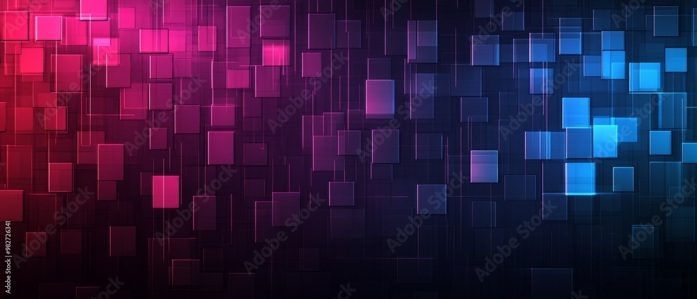 Dark red purple blue color Light Abstract pixels Technology background. Neural network Dark red purple blue color Light Abstract pixels Technology background. Neural network