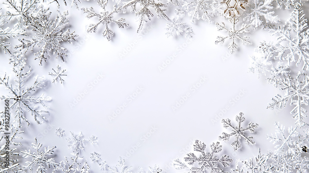 christmas background with snow