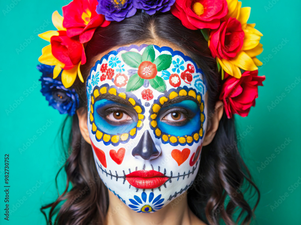 portrait of a person with a mask