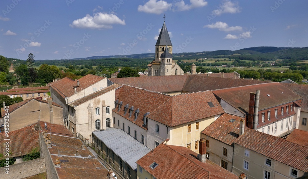 Fototapeta premium Abbaye de Cluny en Bourgogne.