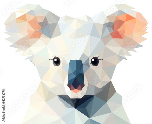 PNG Koala head mammal animal dog. photo