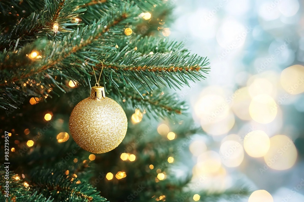 Closeup of Christmas-tree Closeup of Christmas-tree