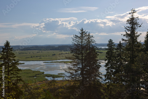 Russia Karelia Valaam Island on a sunny summer day photo