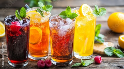 Replace sugary beverages like soda and energy drinks with healthier options like herbal teas, infused water, or sparkling water with a splash of juice. 