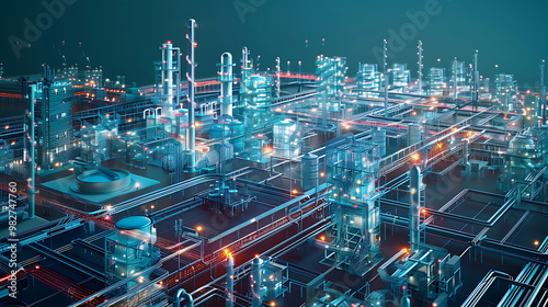 Wallpaper Mural holographic city Torontodigital.ca