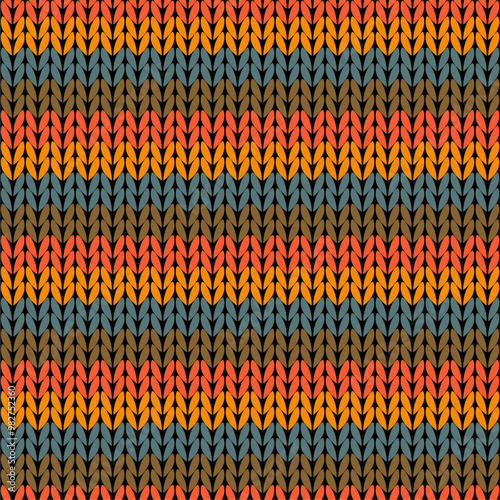 Knitted background pattern wallpaper knitting decorative print handmade textile knitting handiwork 
