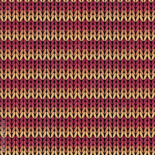 Knitted background pattern wallpaper knitting decorative print handmade textile knitting handiwork 