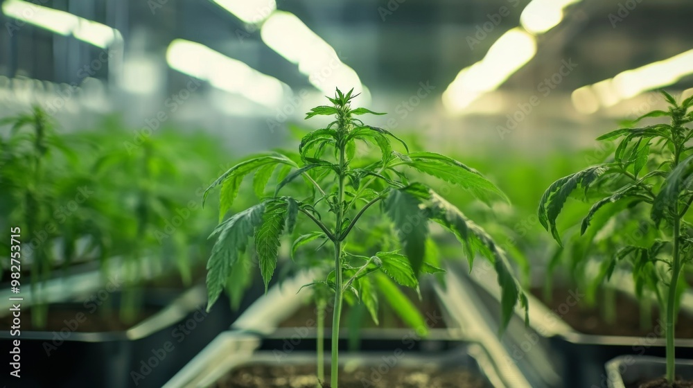 Marijuana plant cultivation for recreational use in an indoor commercial facility Marijuana plant cultivation for recreational use in an indoor commercial facility