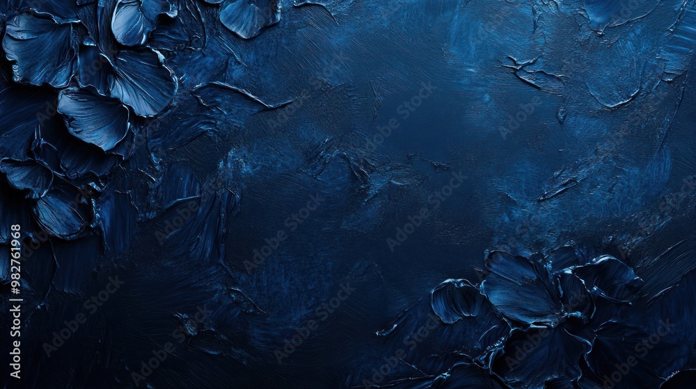 A navy blue background with deep, rich tones, providing a sophisticated and luxurious feel. A navy blue background with deep, rich tones, providing a sophisticated and luxurious feel.