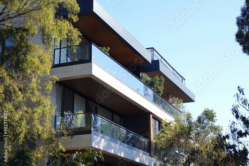 Residential and commercial Apartment building in inner Melbourne suburb VIC , Sydney NSW Australia , ai