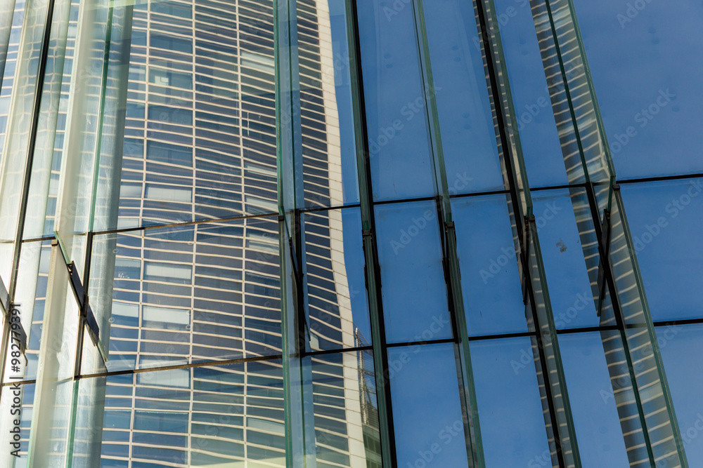 Fototapeta premium modern office building with sky