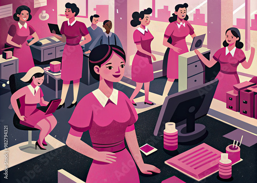 woman in the office
