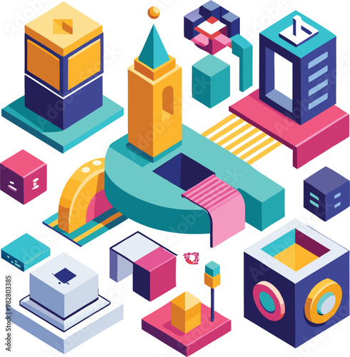 3D Isometric Illustrations - Modern and Stylish Design Assets