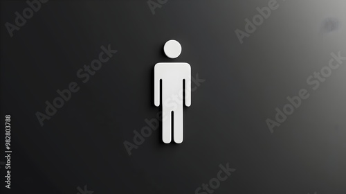 male/men toilet wc symbol. The logo for tell people this washroom or restroom for men use only. Men restroom sign logo