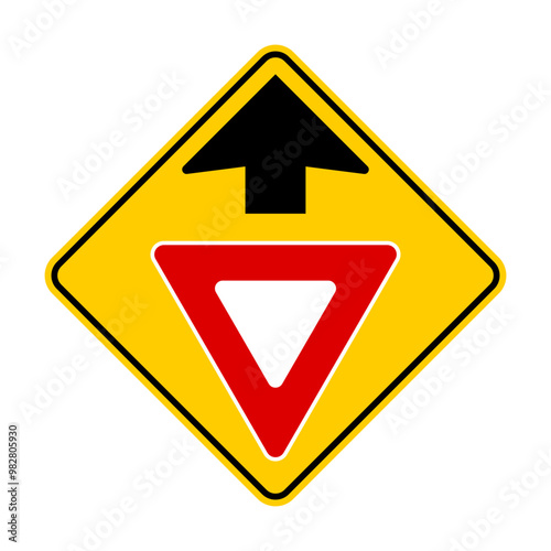 Free Download Yield Ahead Sign - GFXLoad