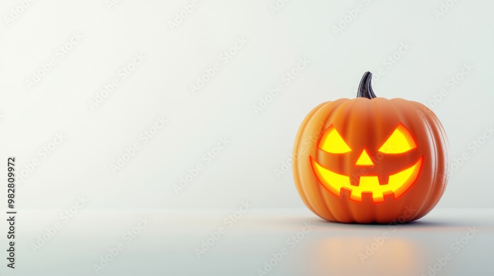 A glowing jack-o'-lantern with a cheerful face, symbolizing Halloween festivities. A glowing jack-o'-lantern with a cheerful face, symbolizing Halloween festivities.