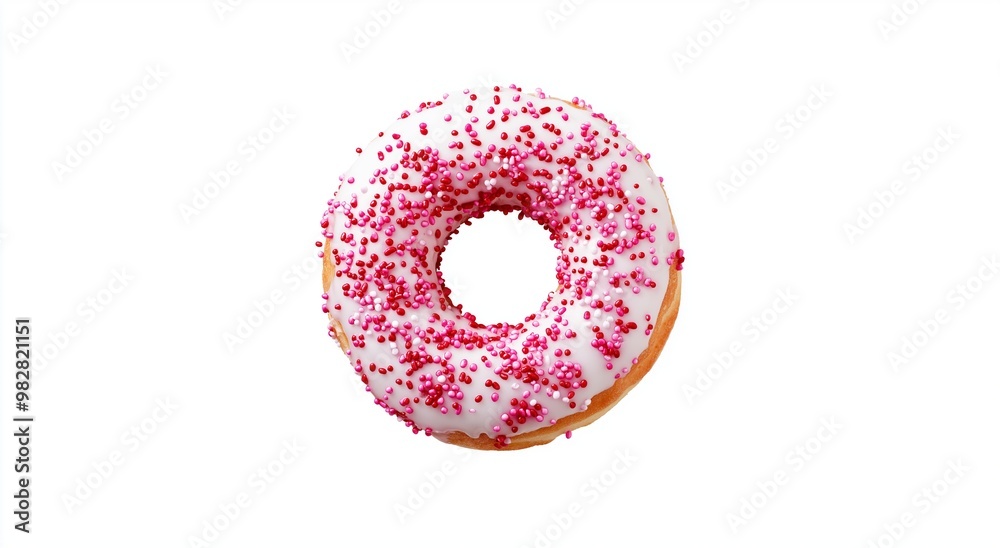 A doughnut on isolated background A doughnut on isolated background