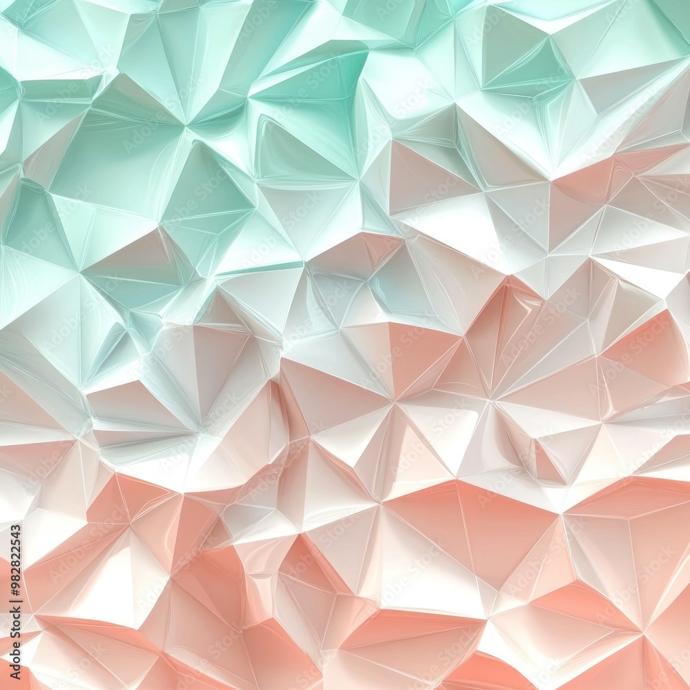 Abstract geometric pattern with soft pastel colors and a crumpled texture. Abstract geometric pattern with soft pastel colors and a crumpled texture.