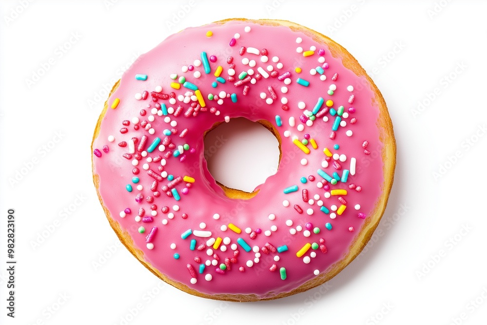 A doughnut on isolated background A doughnut on isolated background