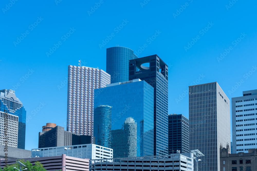 The buildings in downtown Houston, Texas, USA. The buildings in downtown Houston, Texas, USA.
