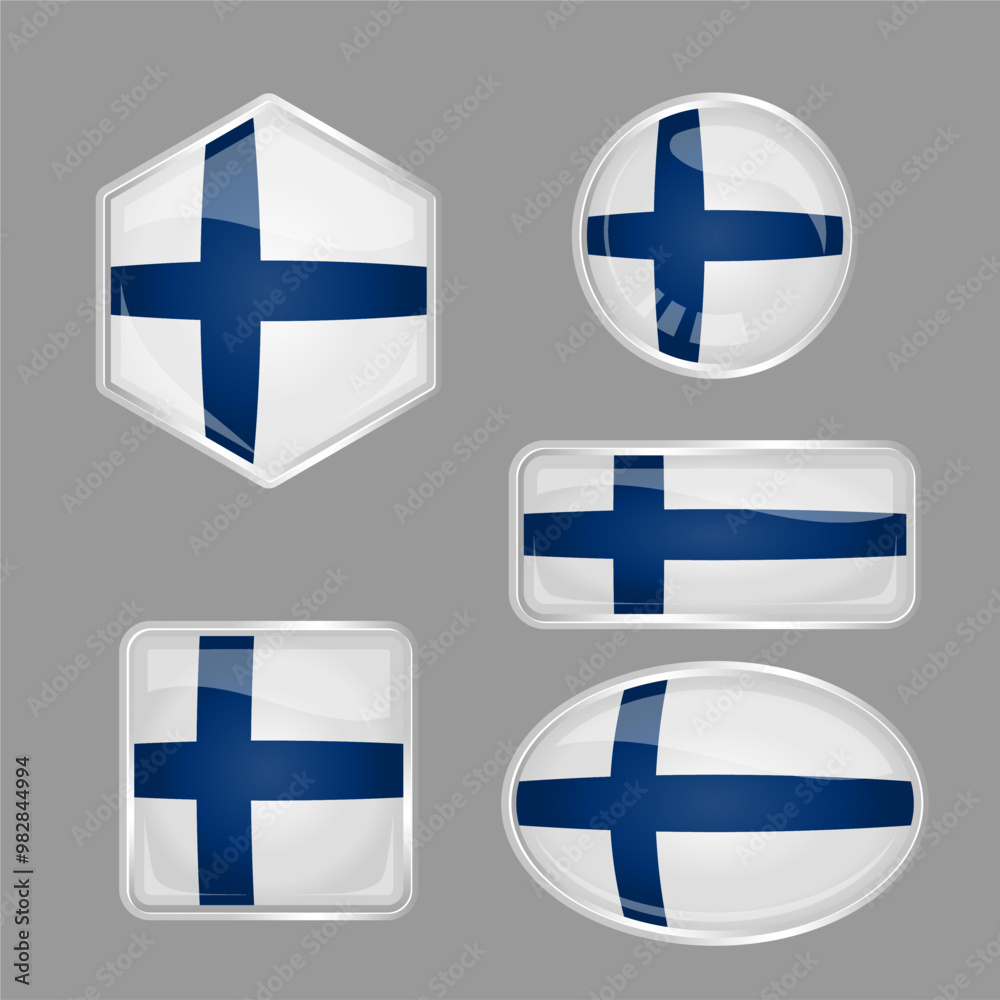 Finland flag with various shapes vector eps for design element, decoration, banner, emblem, promotion, event, holiday, social media post, icon, poster, etc. Editable and scalable. Finland flag with various shapes vector eps for design element, decoration, banner, emblem, promotion, event, holiday, social media post, icon, poster, etc. Editable and scalable.