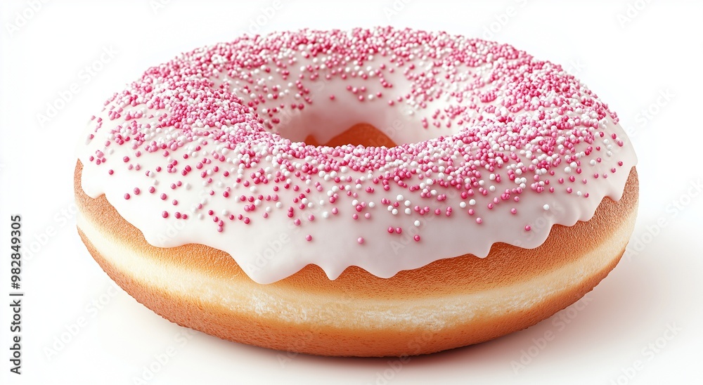 A doughnut on isolated background